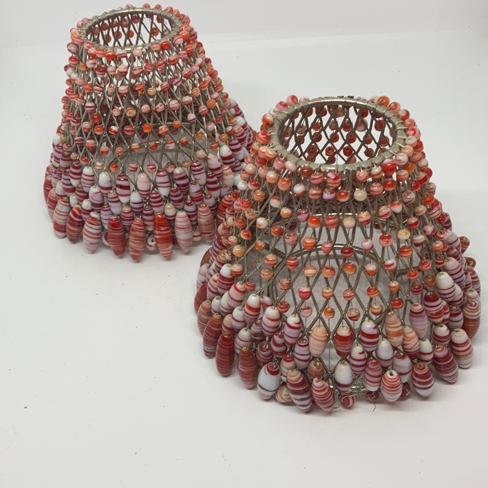 Sweet beaded lamp shades